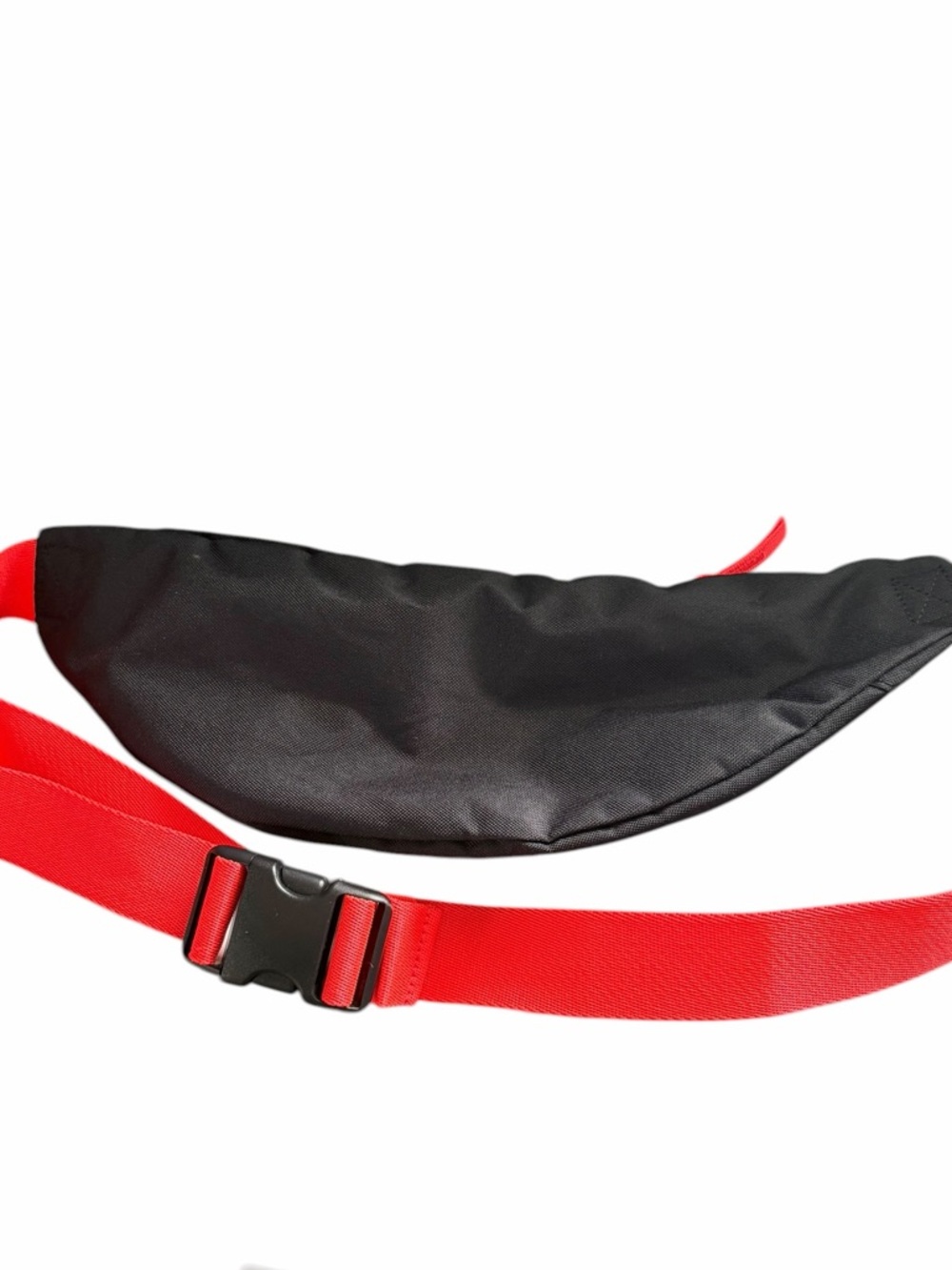 Nike Black Waist Pack with Red Logo & Strap - Picture 2 of 5